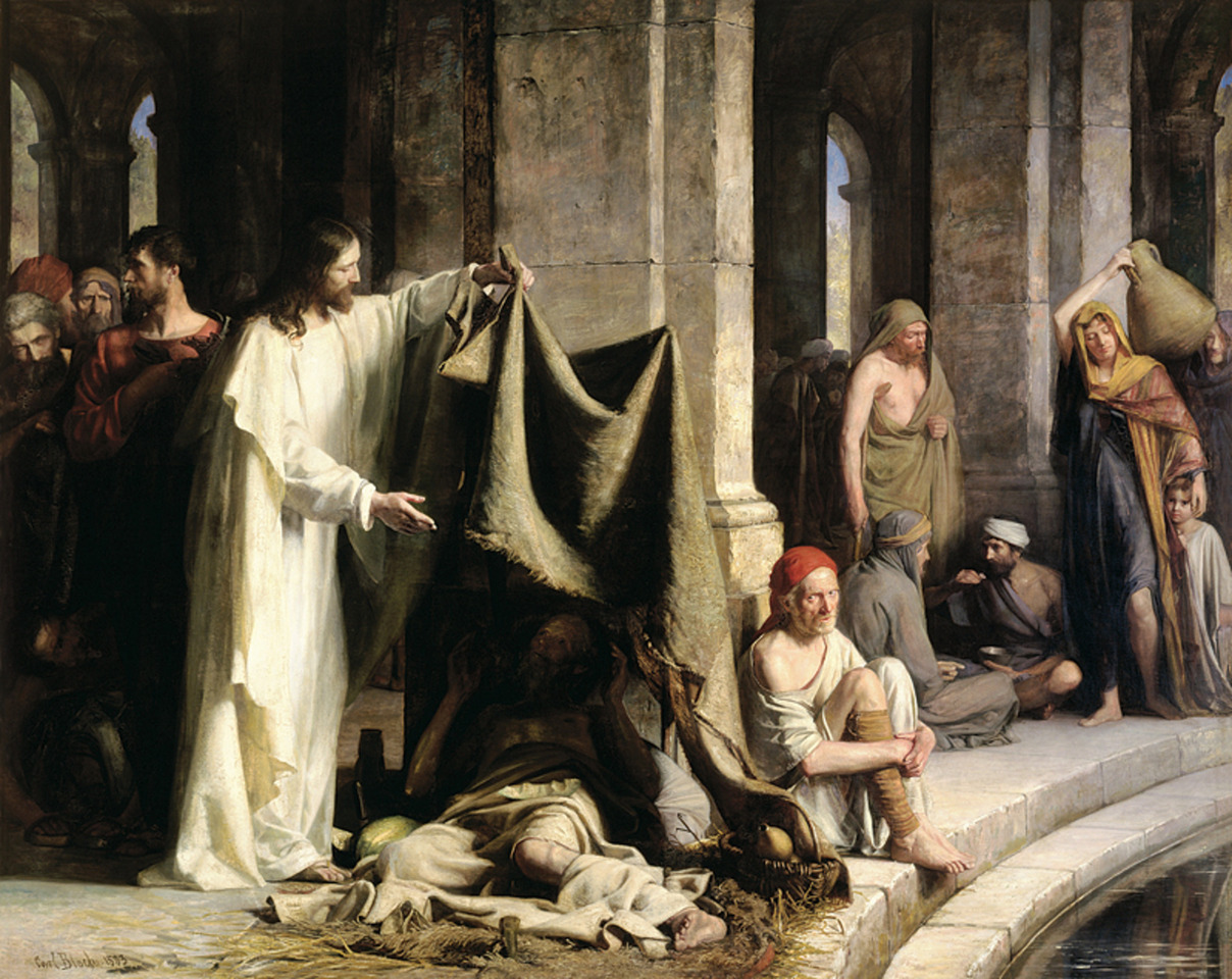 Christ by the Pool of Bethesda mormon by Bloch Christ by the Pool of Bethesda mormon by Bloch
